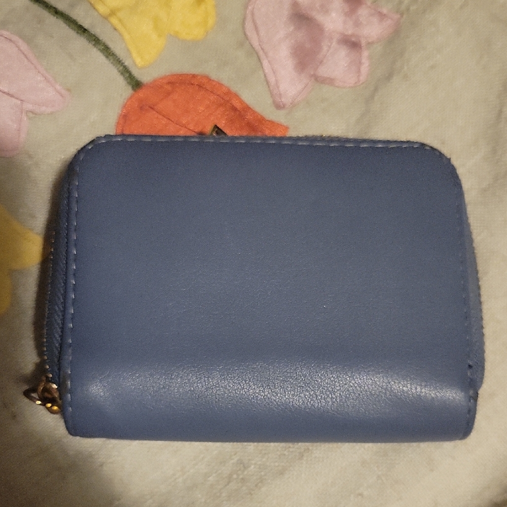 Women's Compact Zip Wallet - Blue